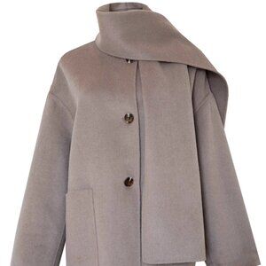 Wool blend scarf coat (accepting offer)